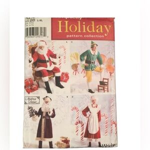 Simplicity UNCUT Sewing Santa Ms claus Costume